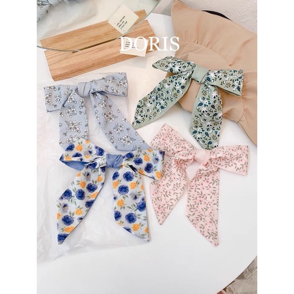 [Mã SRMA4649 giảm 50% tối đa 20k đơn 0Đ] Khăn lụa turban khăn buộc tóc Doris Accessories
