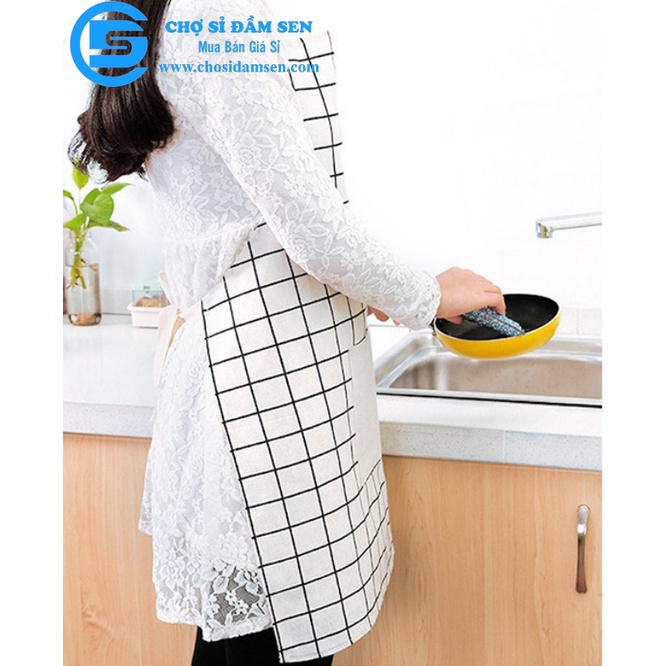 Tạp dề vải canvas có túi tiện dụng cho làm bếp G322-TapDe
