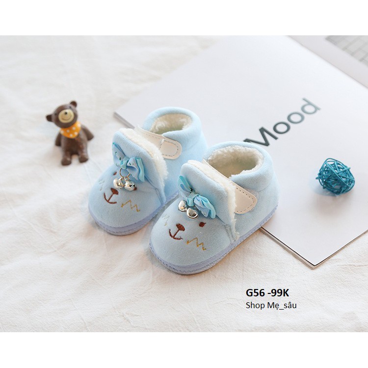 Giày bông G56 cho bé từ 3- 15 tháng