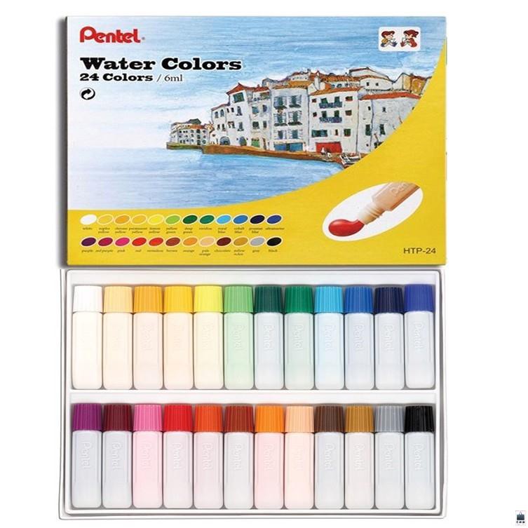 Màu Nước Cao Cấp Pentel 12/18/24 Màu - HTP Tuýp Nhựa [Văn phòng phẩm Nhật Bản Pentel]