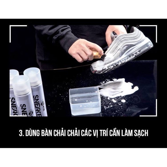 Bình xịt tại bọt vệ sinh giày Sneaker - Bình xịt trắng giày