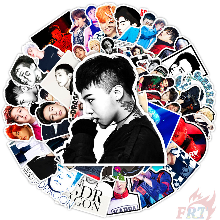 ❉ G-DRAGON - KPOP BIGBANG HipHop Singer Stickers ❉ 50Pcs/Set GD Kwon Ji Yong Waterproof DIY Fashion Decals Doodle Stickers
