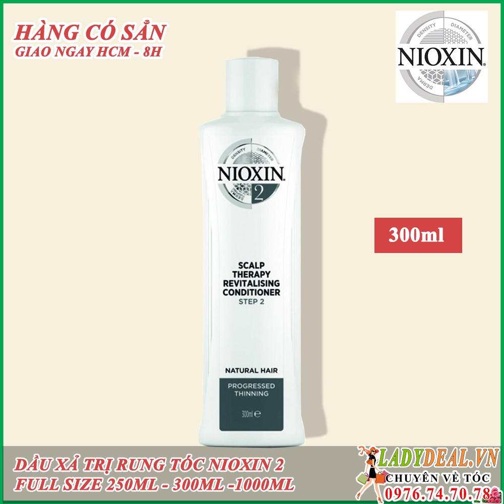 NIOXIN 2  | Dầu Xả Dành Cho Tóc Rụng Nioxin số 2  [Nhiều dung tích] - 250ml - 300ml