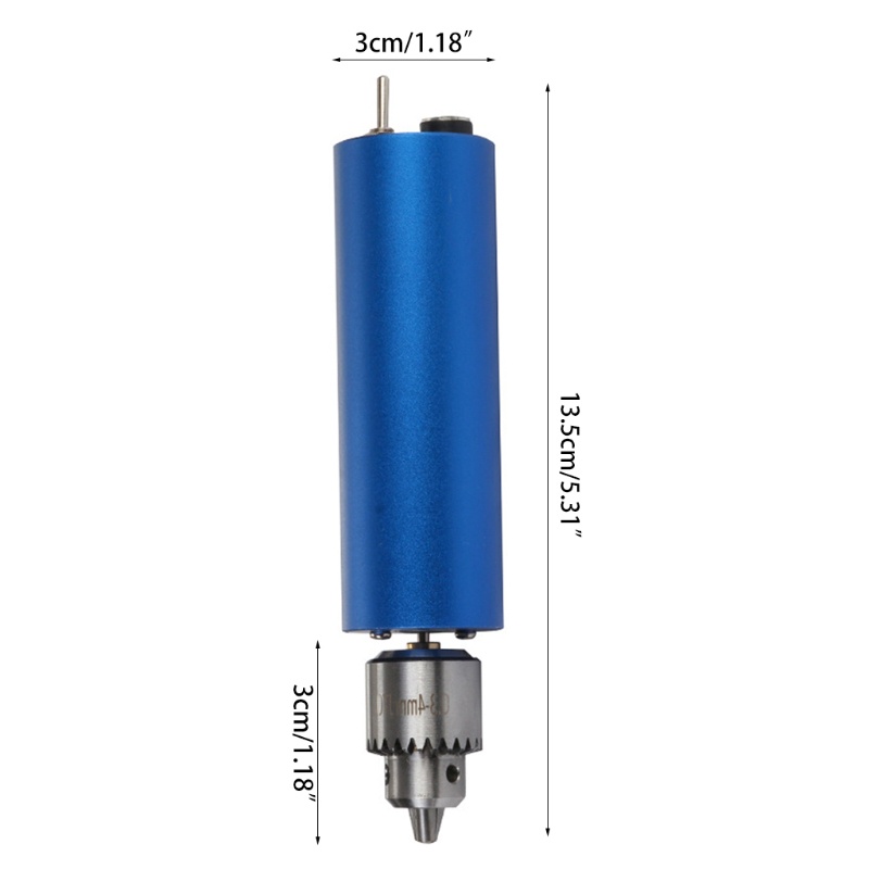 Máy Khoan Điện Cầm Tay Mini 0.3-4mm Bằng Nhôm Kèm 10 Mũi Khoan Micro Bi
