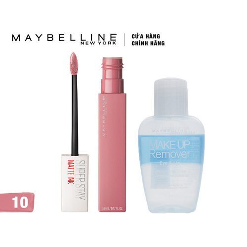 Combo Maybelline Son Kem Lì + Tẩy Trang Mắt Môi 40ml