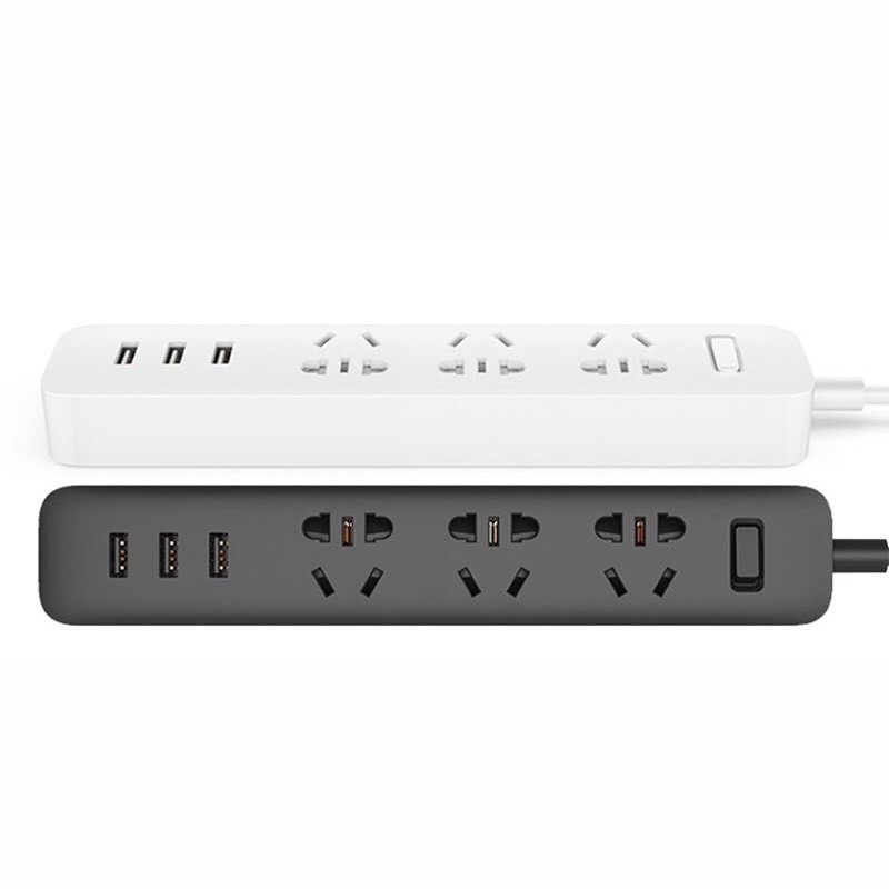 [ Chính Hãng ] Ổ Cắm Điện Xiaomi Mi Power Strip Tích Hợp 3 Cổng USB Sạc Nhanh 5V2A - Ổ Cắm Điện Gia Đình 220V - 2500W