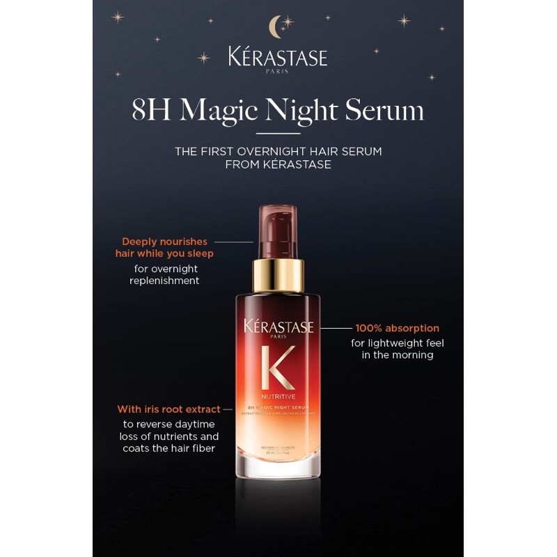 Serum dưỡng tóc kerastage Nutritive 8H Magic Night ( Đầy đủ bill Duty )