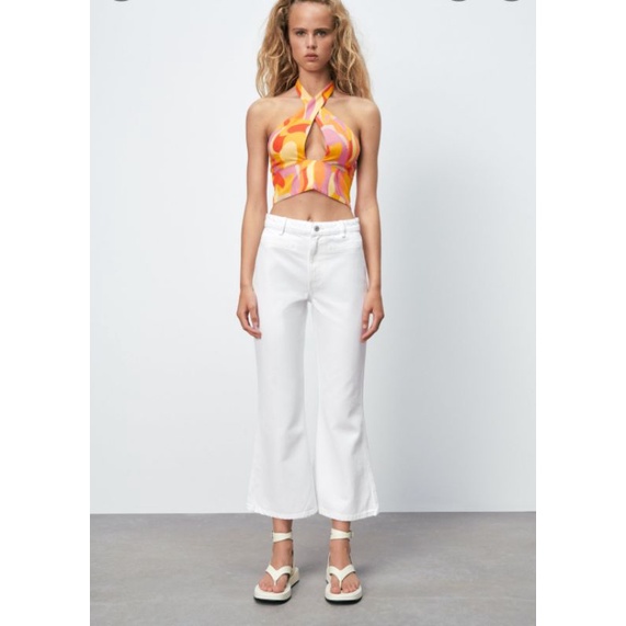 Áo Lửng Croptop Zara Authentic sz Xs, new 98%