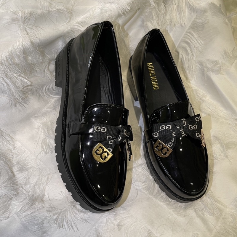 Giày LOLITA Nữ Nơ Da Bóng, Nơ Da Lì ulzzang phong cách Hàn quốc mary quai cài đế cao cá tính năng động mới hot