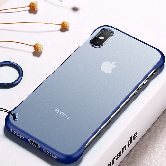 Sale 70% Ốp điện thoại chống sốc siêu mỏng không viền khung dành cho IPhone 7/8Plus, blue, Giá gốc 33,000đ - 36A12-4