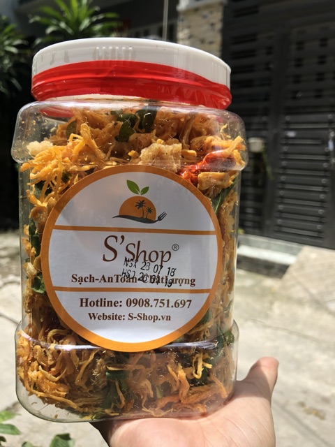 Cơm cháy lắc khô gà S'shop hộp to 500g