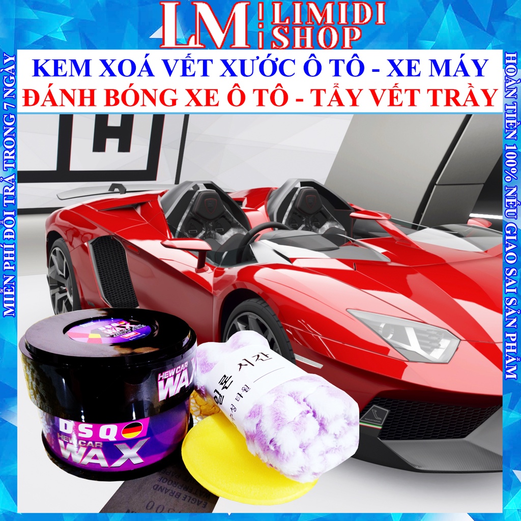 Xoá Vết Xước Xe Ô tô - Kem Xoá Vết Xước Ô tô - Cana Đánh Bóng Xe - Phủ Bóng Sơn Xe Hơi, Chống Nước - WW 300G