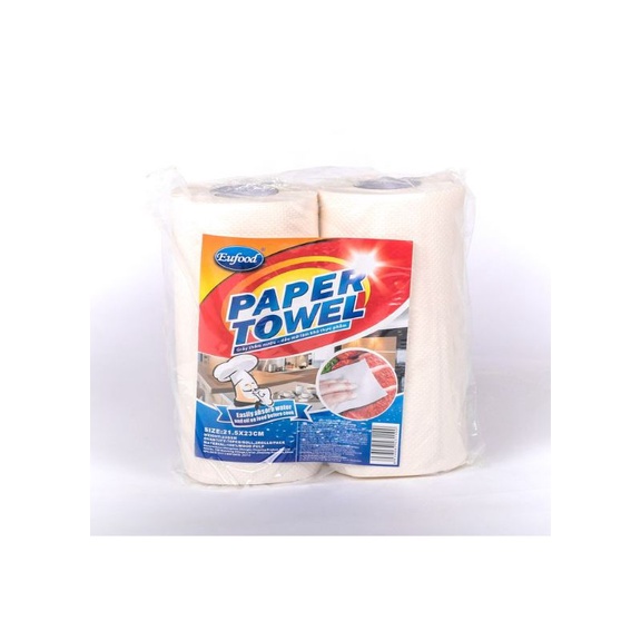 Giấy thấm nước, dầu mỡ, làm khô thực phẩm Eufood 2 cuộn 140 tờ