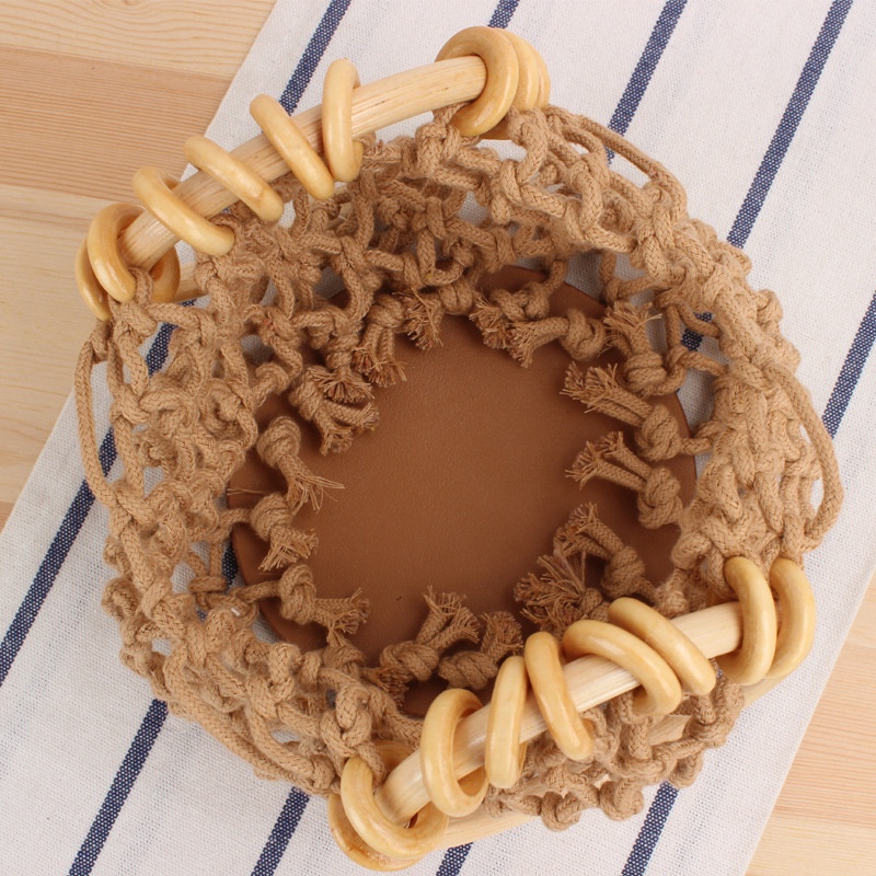 Túi Cói Xách Tay Phong Cách Cổ Điển Thanh Lịch Dành Cho Nữ