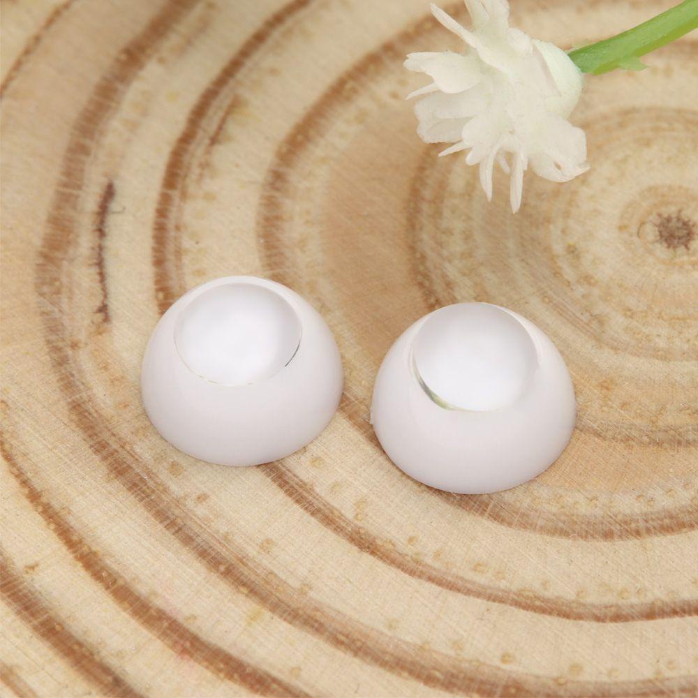 1 Set Miếng Dán Mắt Nhựa Acrylic Màu Đen Hình Cầu Vồng 8~26mm Chất Lượng Cao