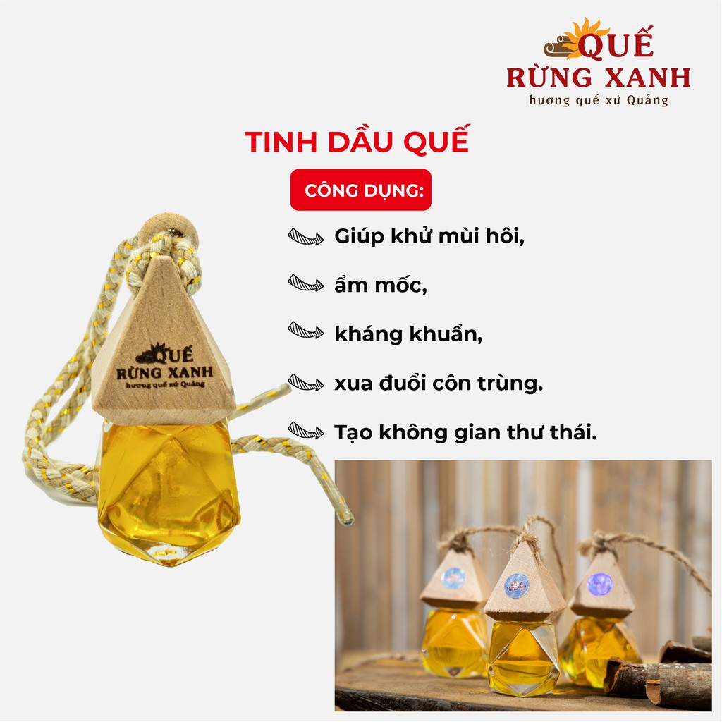 Combo Trà quế, Tinh dầu quế, Nhang nụ quế | Cinnamon | Quế Rừng Xanh - Quế rừng Trà Bồng