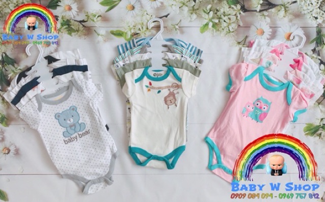 Set 5 áo bodysuit có móc | BigBuy360 - bigbuy360.vn