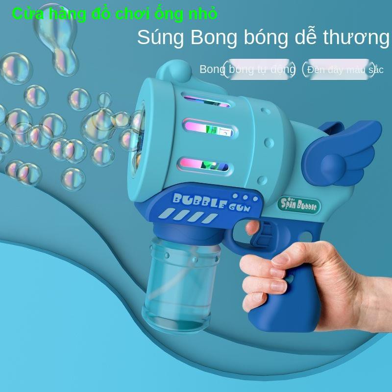 2021 Máy bong bóng mới Gatling Lưới sạc dành cho trẻ em Đồ chơi màu đỏ Phát nổ Quạt điện Súng bắn Bổ sung chất lỏ1