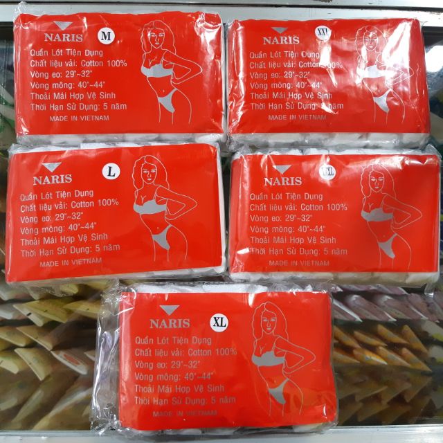 Gói 6 quần lót giấy Naris [loại tốt]