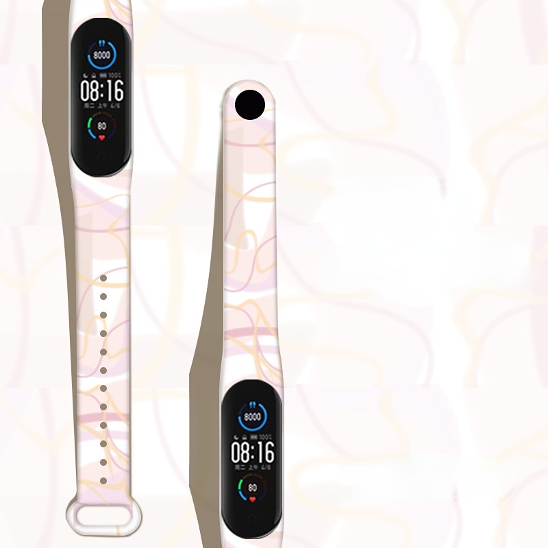 Đối với mi band 7 dây đeo hoa văn cầu vồng tương thích với xiaomi mi band 6/5 4/3