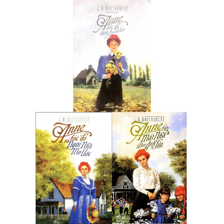 Sách - Combo Anne Tóc Đỏ Làng Avonlea + Anne Dưới Mái Nhà Bên Ánh Lửa + Anne Tóc Đỏ Và Ngôi Nhà Mơ Ước (Bộ 3 Cuốn)