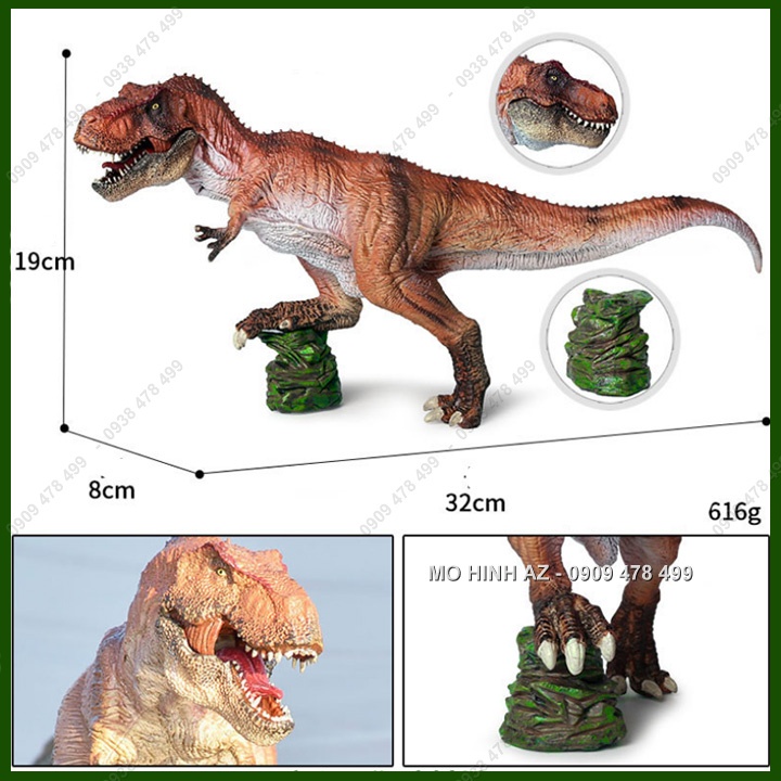 Mô Hình Khủng Long Bạo Chúa T-Rex Đạp Chân Size Lớn - 7730