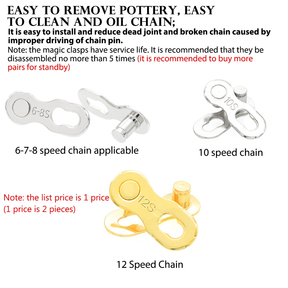 Bộ Dây Xích Xe Đạp 6 / 7 / 8 / 9 / 10 / 11 / 12 Chuyên Dụng Chất Lượng Cao