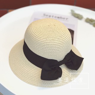 Mũ Cói Du Lịch Thắt Nơ Bé Gái