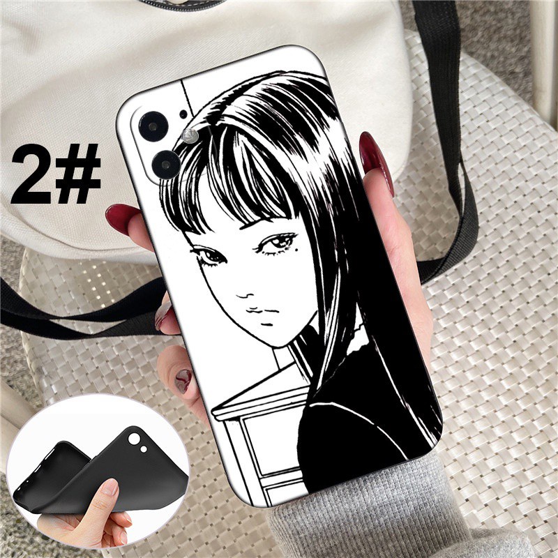 Ốp điện thoại silicon mềm in anime Junji Ito Tomie GR65 cho iPhone XR X Xs Max 7 8 6s 6 Plus 7+ 8+ 5 5s SE 2020