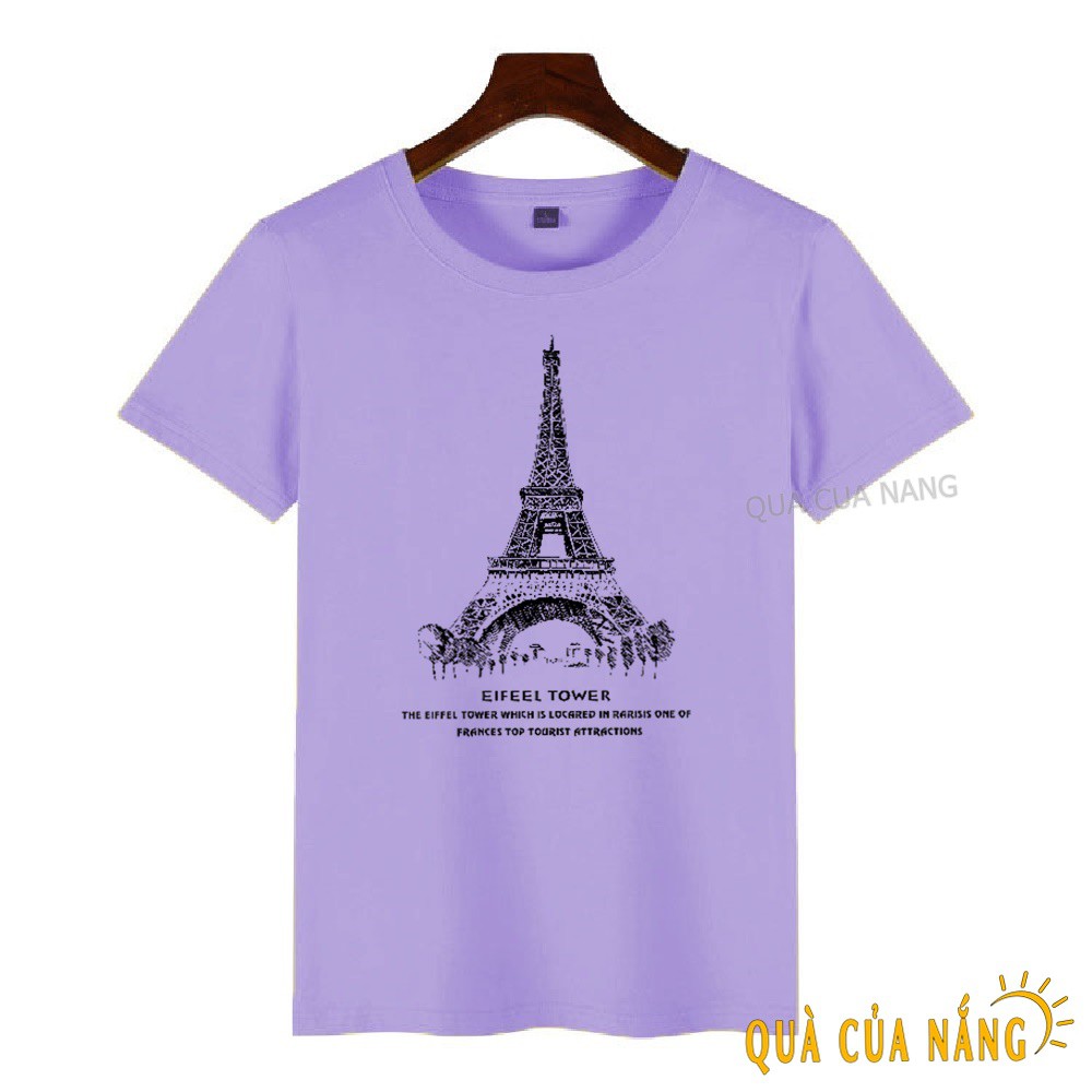 Áo Thun Nữ In Hình Tháp Paris Nhỏ Dễ Thương AT-373 ( 12 Màu ) | BigBuy360 - bigbuy360.vn