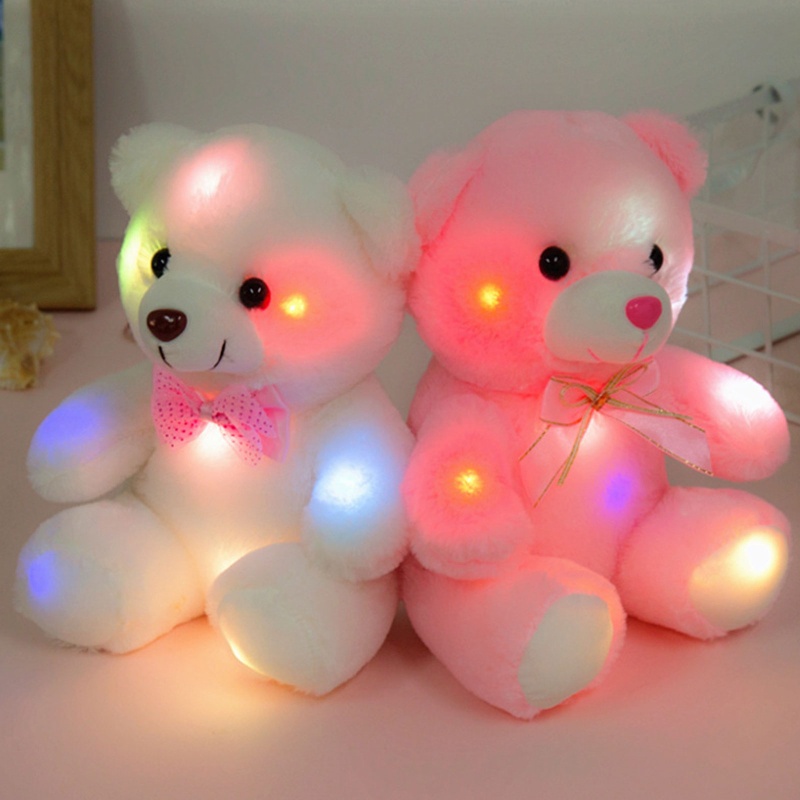 Đồ chơi nhồi bông Hình Gấu Teddy Phát Sáng Trong Đêm Sáng Tạo 20cm