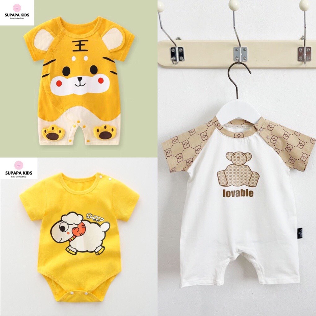 Bộ Body hình thú siêu dễ thương cho bé Trai bé Gái