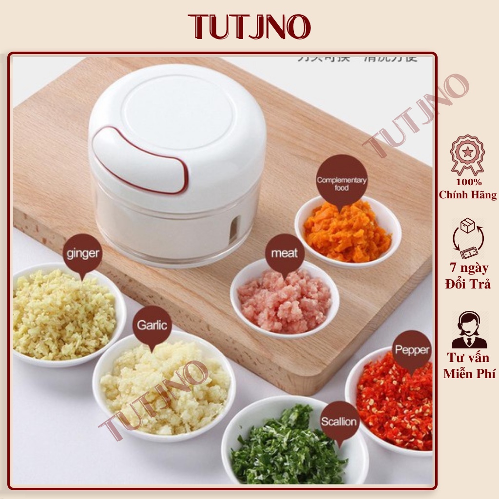 Máy xay tỏi ớt cầm tay mini đa năng TUTJNO