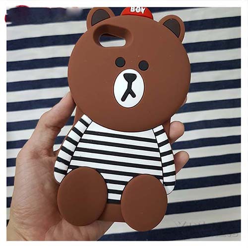 [IPHONE & SAMSUNG & OPPO] ỐP LƯNG IPHONE SAMSUNG GẤU NÂU BROWN ÁO SỌC CHỐNG SỐC CỰC CUTE IP 6 6S 7 7S 8 8S PLUS X XS XS