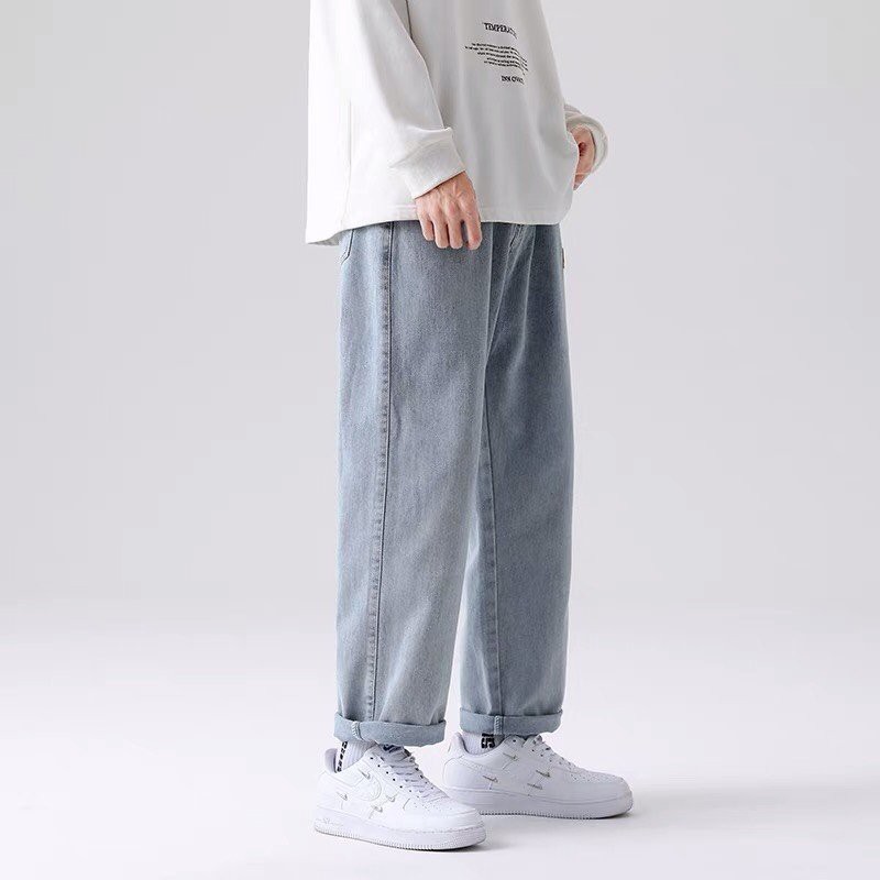 Quần Jean Baggy Nam Cạp Chun Dáng XXWE Suông Rộng - Chất Bò Mặc Thoải Mái - Thêu XXWE Local Brand