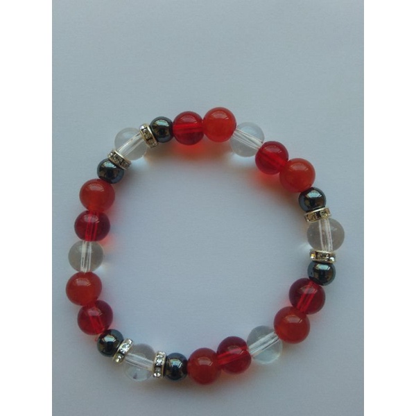 Vòng tay đá mix hạt huyết áp