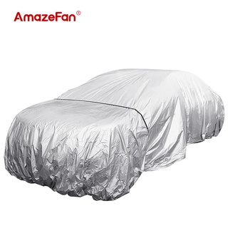 Tấm bạt phủ xe hơi AmazeFan 3 lớp chống xước tia UV và chống cháy tiện lợi