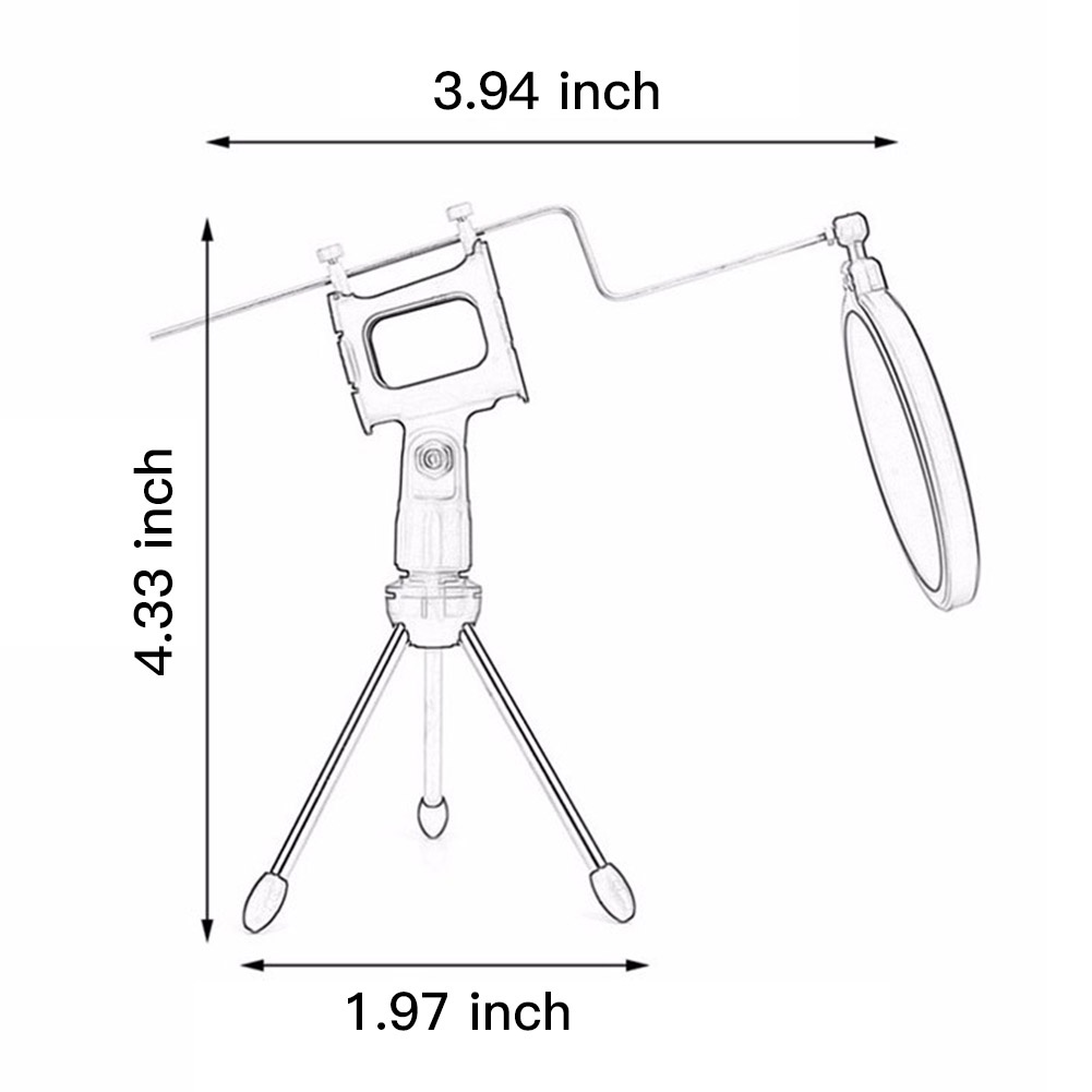 Máy tính để bàn Đa năng chống phun Microphone Giá đỡ chống sốc Giá đỡ chân máy