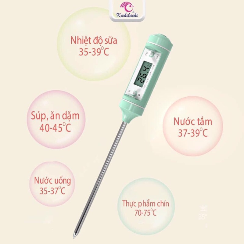 Đo nhiệt độ sữa/ nước cho bé