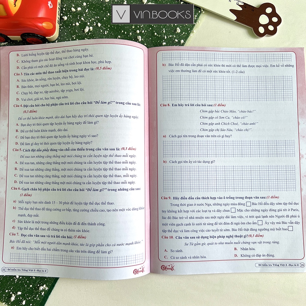 Sách - Đề Kiểm Tra Tiếng Việt Lớp 3 - Học Kì 2