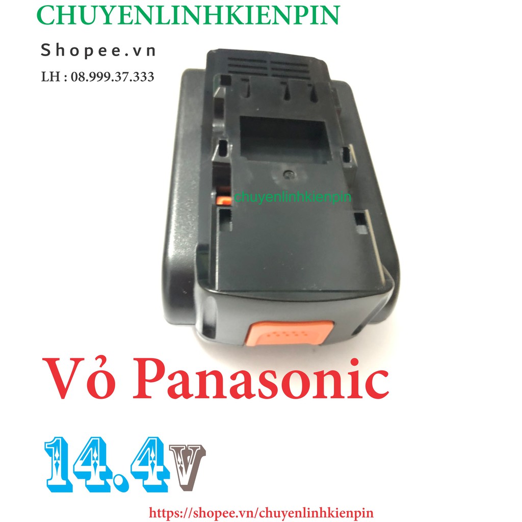 Vỏ pin Panasonic - Kèm mạch 14.4V, 2 hàng cell ,nhận sạc zin hệ 80 ( BL64_ 53 )