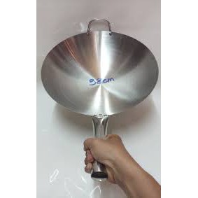 CHẢO (QUÁNH) CÁN INOX 38CM CAO CẤP SÁNG BÓNG KHÔNG RỈ SÉT.