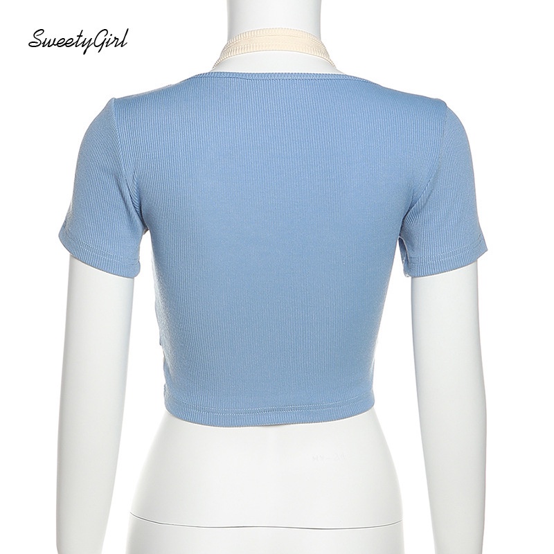 Áo Thun Tay Ngắn Hở Rốn Màu Trơn Thời Trang Dành Cho Nữ 2022