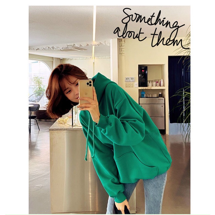 Áo khoác hoodie nỉ unisex màu xanh hót tren 2022 cực đẹp phom nam nữ chất vải nỉ poly dày dặn