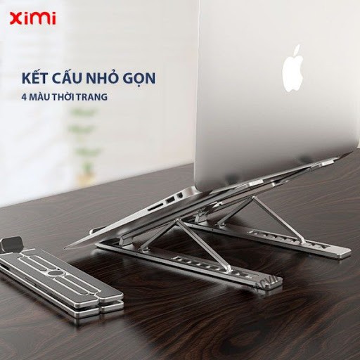 [Mã ELMS5 giảm 7% đơn 300K] Đế nhôm tản nhiệt cho Macbook - Laptop hiệu Ximi X6 - 4 Màu