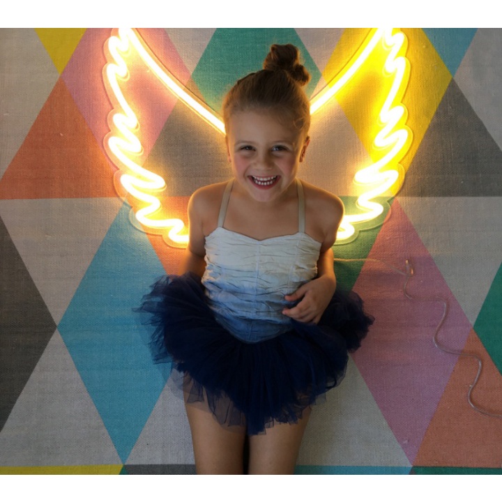 Đèn led neon nhiều mẫu đôi cánh thiên thần quà tặng dịp lễ trang trí DECOR phòng ngủ USB