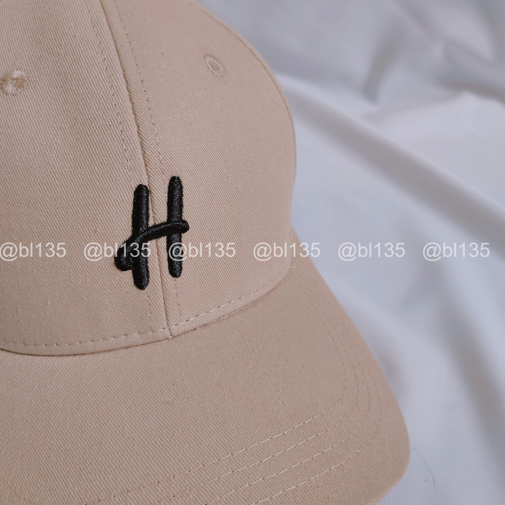 Nón Lưỡi Trai Nam Nữ Thể Thao Thêu Chữ H Nhiều Màu Năng Động Cá Tính BL135