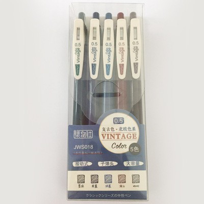 Winzige Bộ 5 Bút Mực vintage 💖💕 Gel Kiểu Dáng Cổ Điển Xinh Xắn