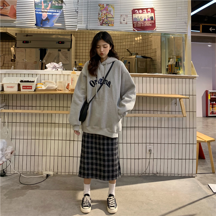 Áo Hoodies Tay Dài Hoạ Tiết In Chữ Phong Cách Ulzzang Hàn Quốc | WebRaoVat - webraovat.net.vn