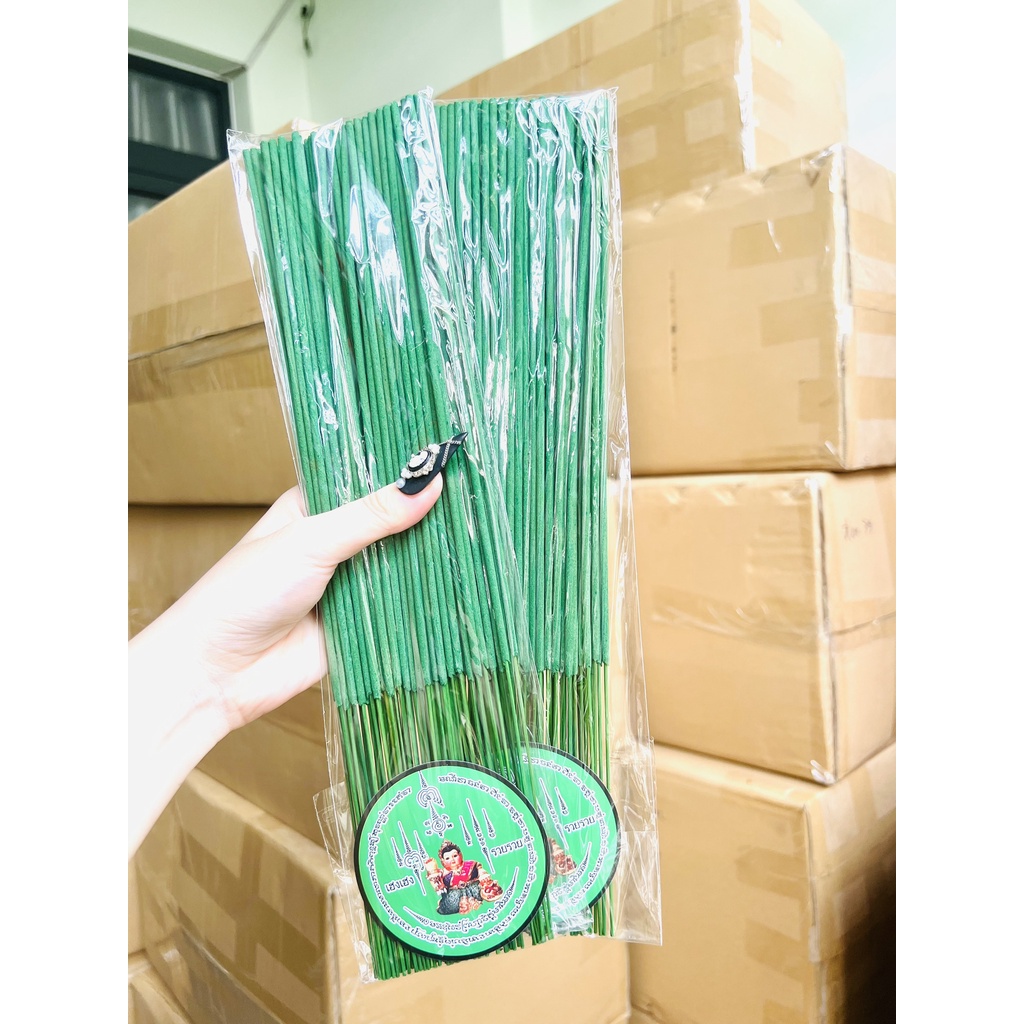 Nhang thái lan ngải mẹ kéo khách kinh doanh buôn bán 79 cây 33cm cuốn tàn cong